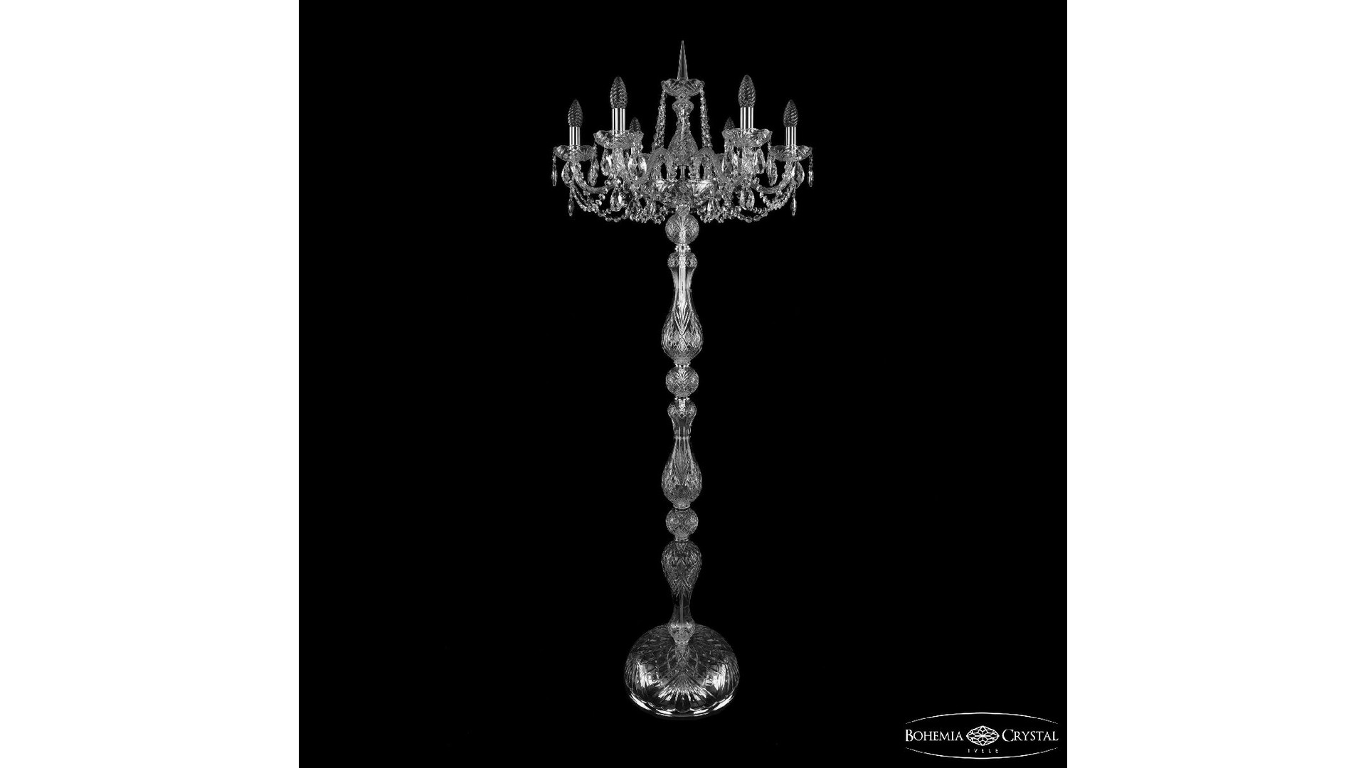 Торшер Bohemia Ivele Crystal 1402T1/6/195-160 Ni
