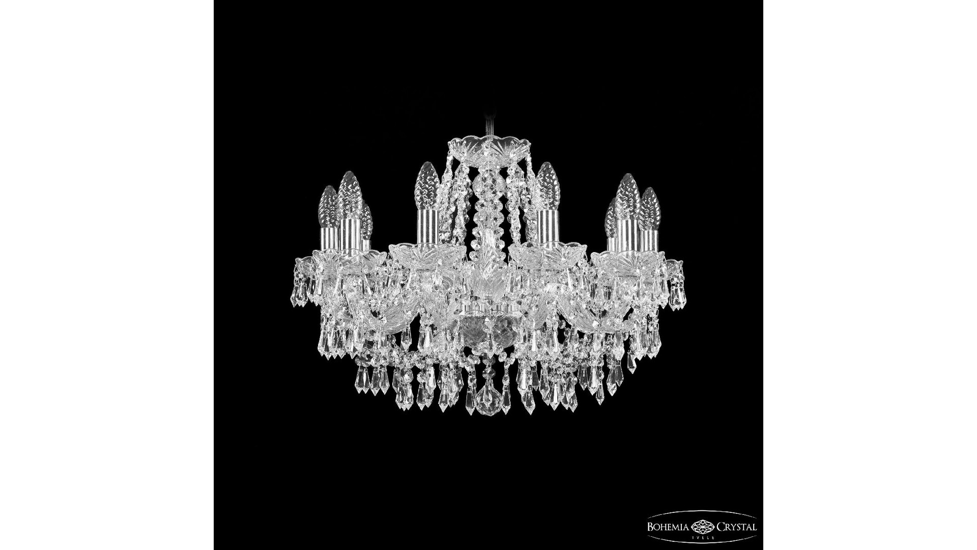 Подвесная люстра Bohemia Ivele Crystal 1403/10/195 Ni