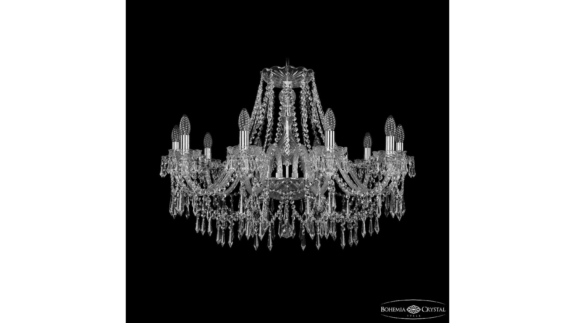 Подвесная люстра Bohemia Ivele Crystal 1403/10/300 Ni