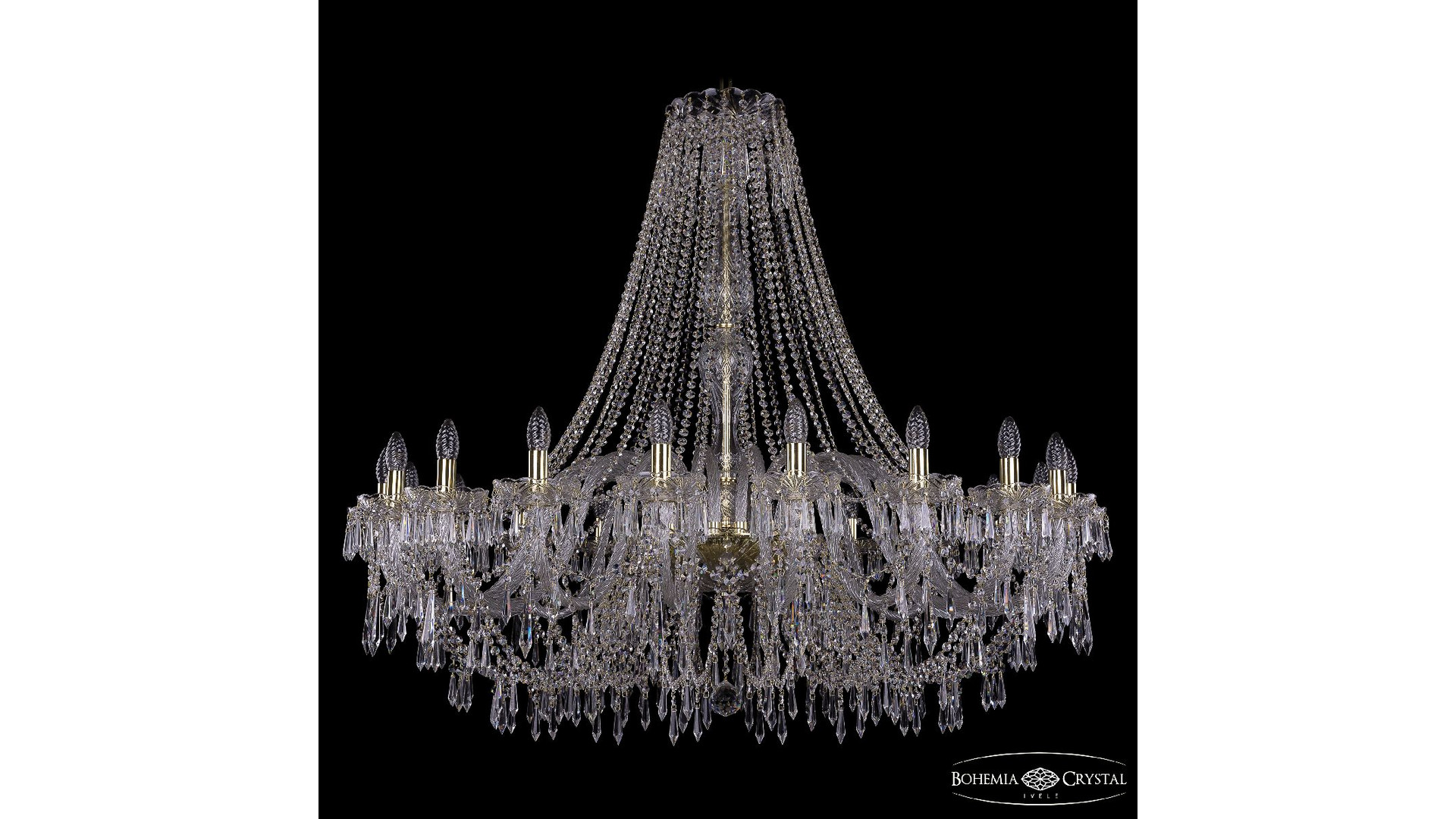 Подвесная люстра Bohemia Ivele Crystal 1403/20/460/h-114 G