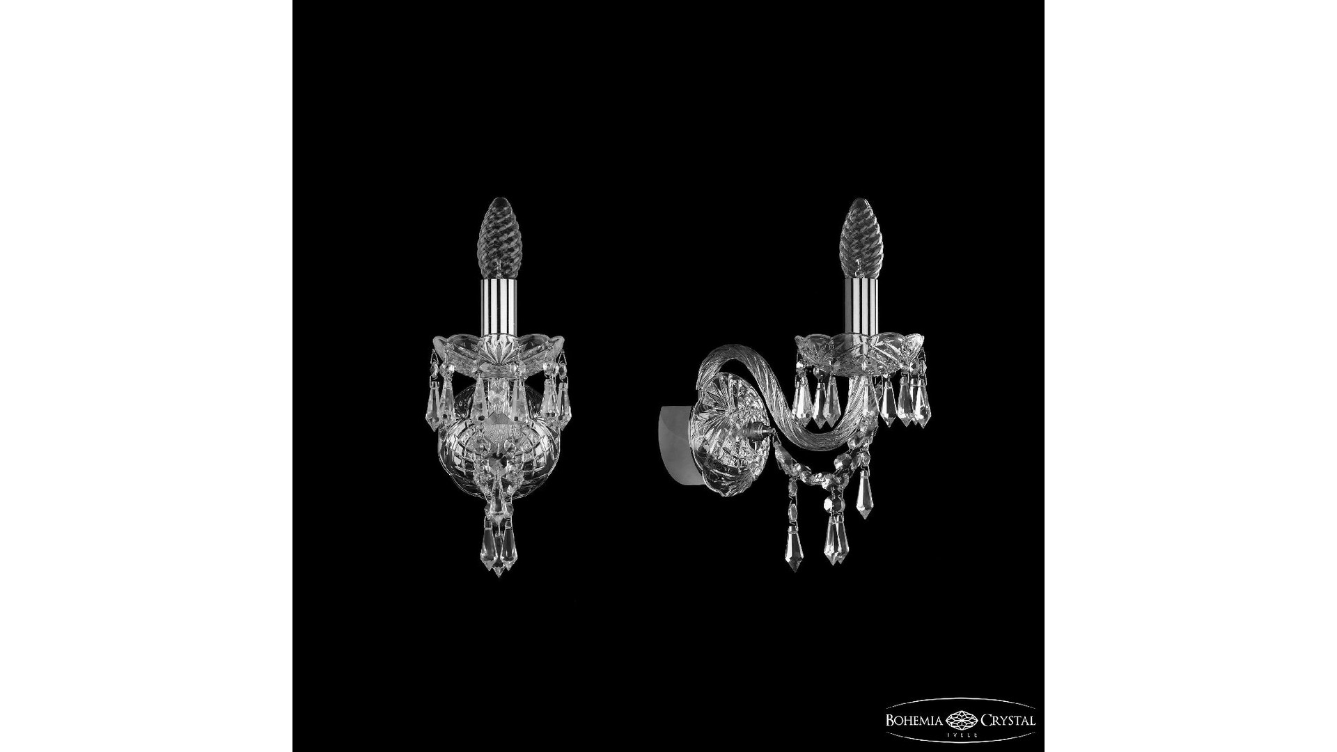 Бра Bohemia Ivele Crystal 1403B/1/141 Ni