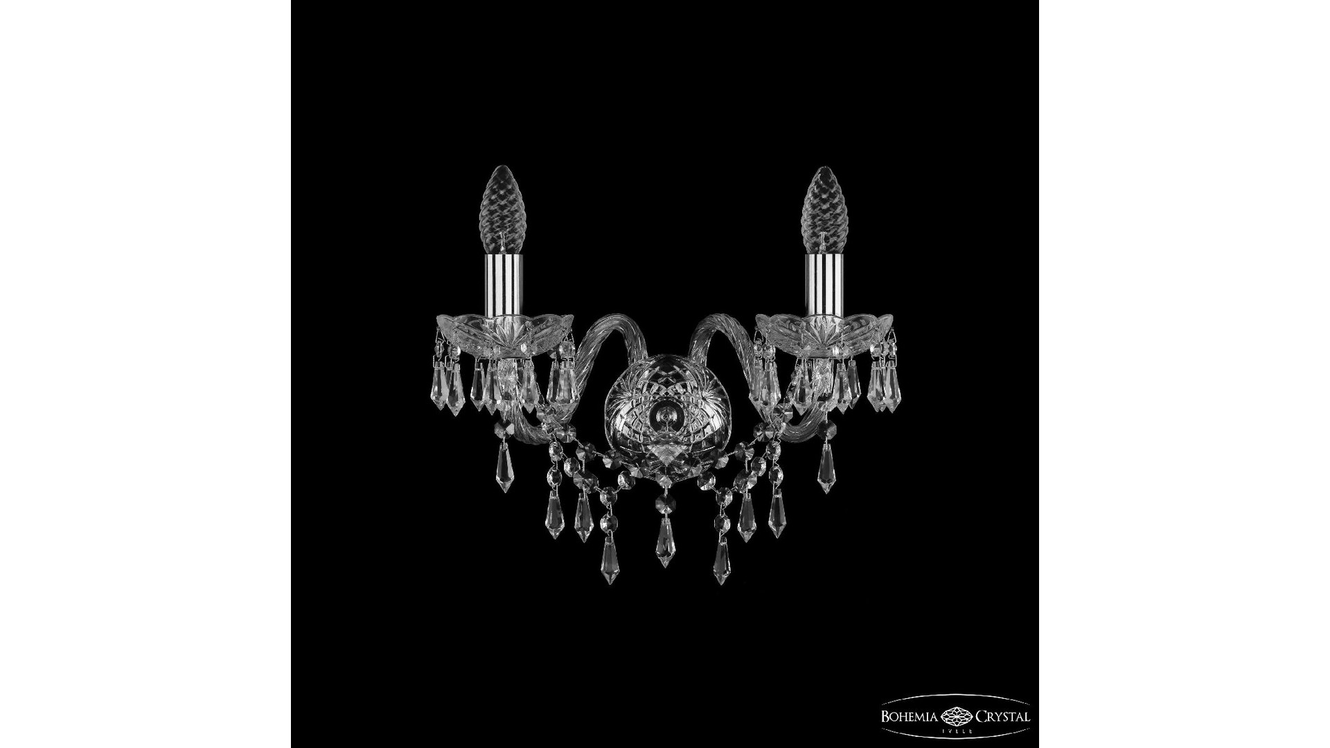 Бра Bohemia Ivele Crystal 1403B/2/160 Ni