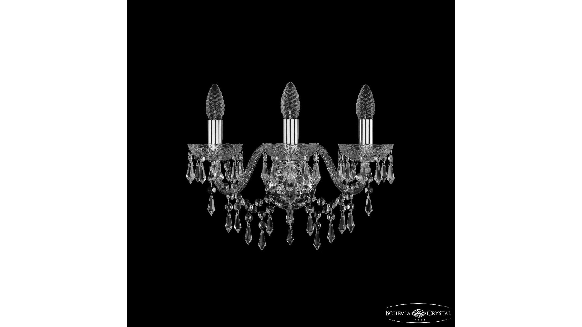 Бра Bohemia Ivele Crystal 1403B/3/160 Ni