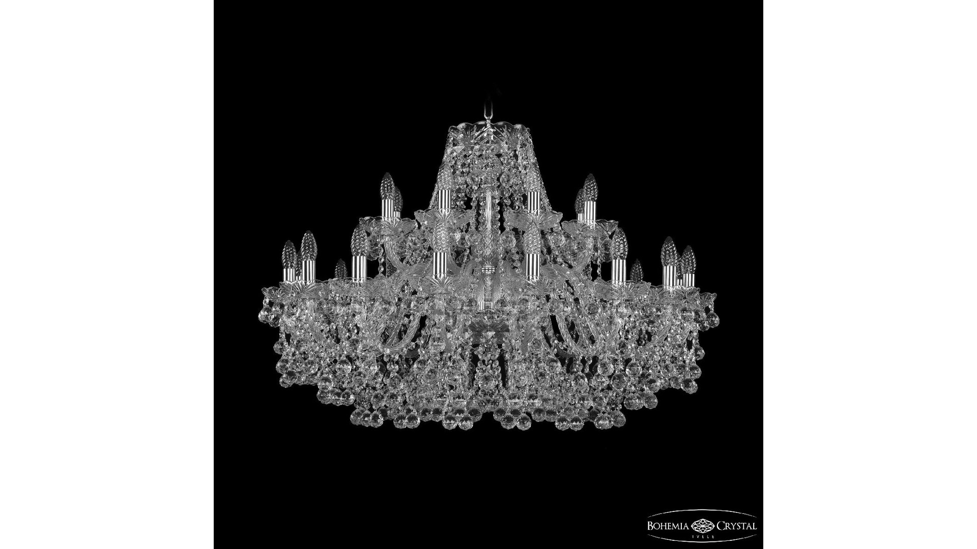 Подвесная люстра Bohemia Ivele Crystal 1409/16+8/360 Ni