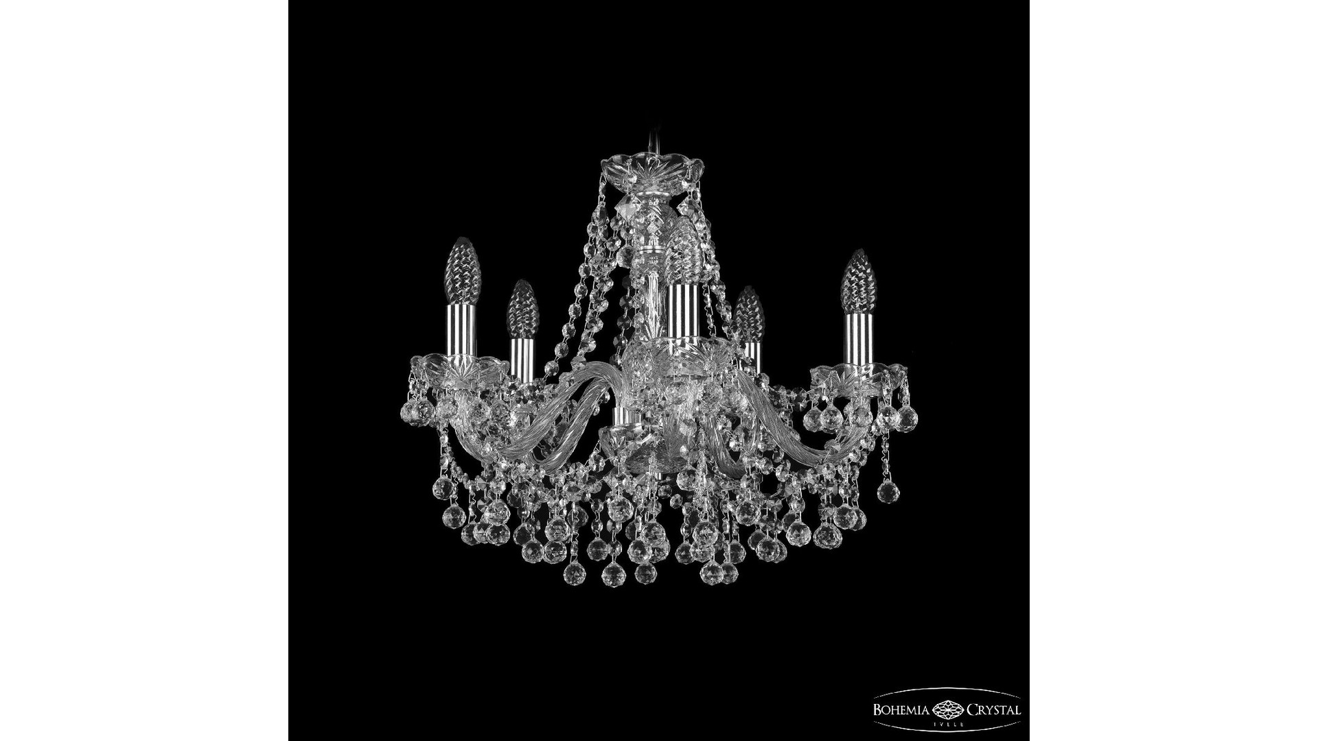 Подвесная люстра Bohemia Ivele Crystal 1409/5/160 Ni