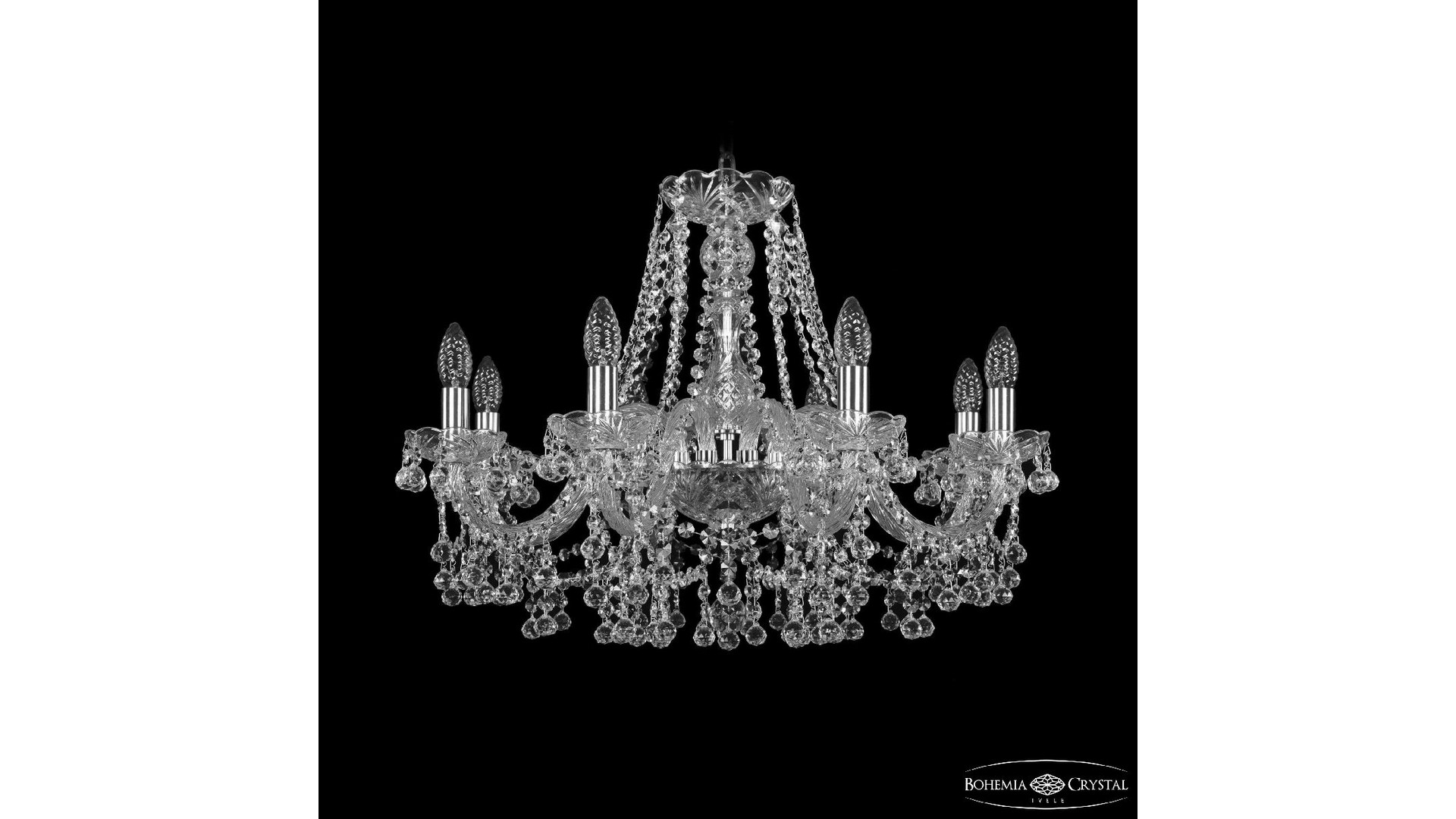 Подвесная люстра Bohemia Ivele Crystal 1409/8/240 Ni