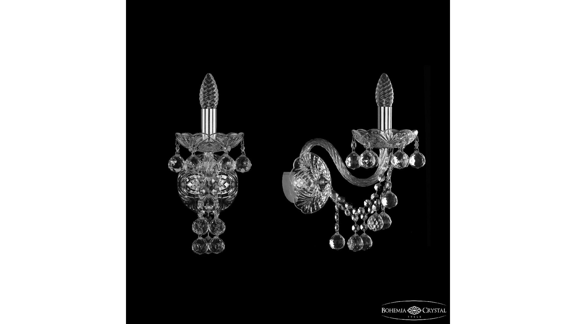 Бра Bohemia Ivele Crystal 1409B/1/195/XL Ni