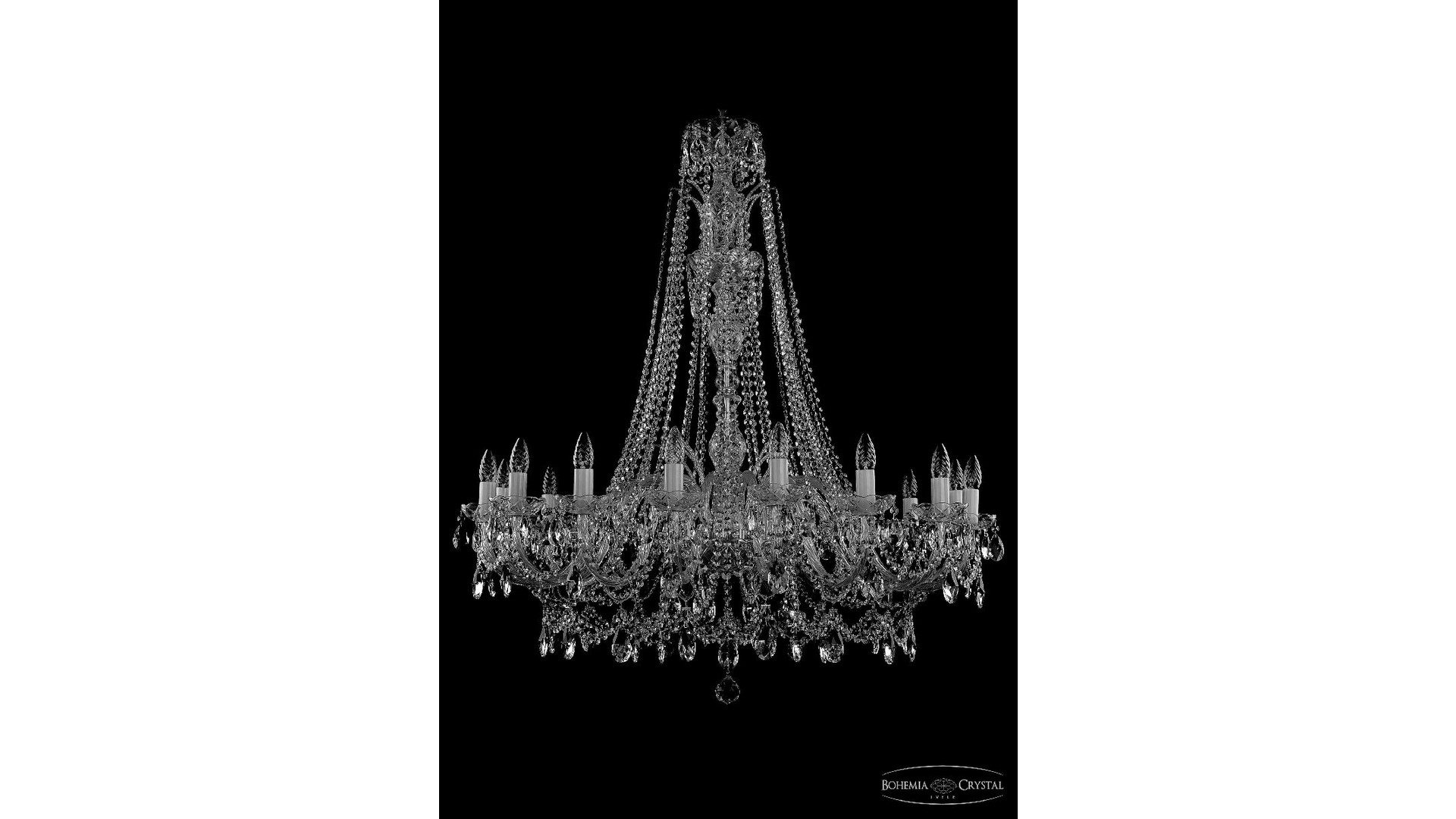 Подвесная люстра Bohemia Ivele Crystal 1411/16/400/Xl-115 Ni