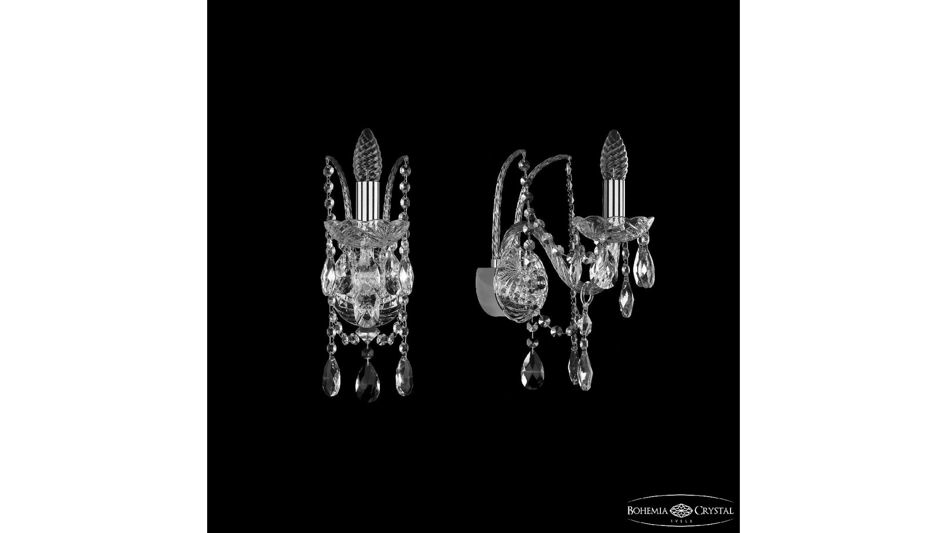 Бра Bohemia Ivele Crystal 1411B/1/160 Ni