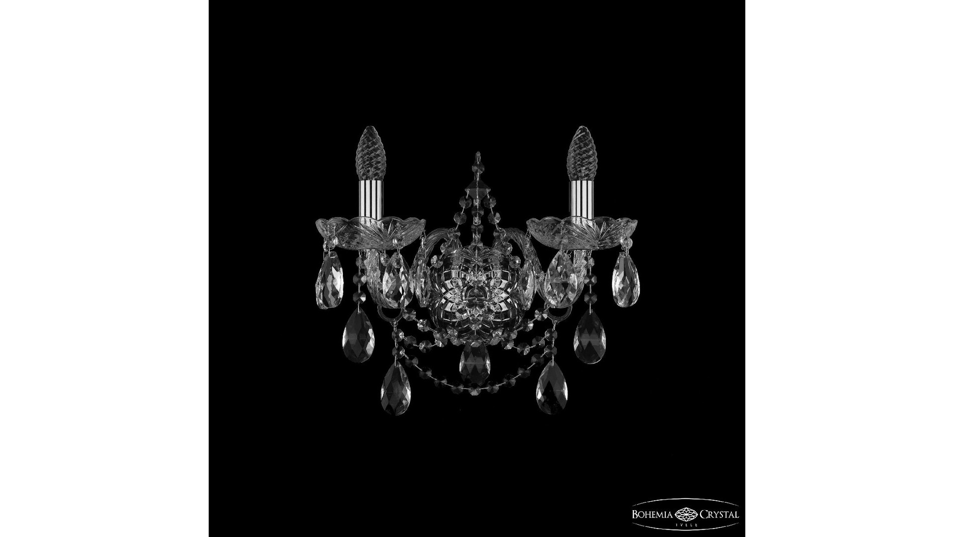 Бра Bohemia Ivele Crystal 1411B/2/160/XL Ni