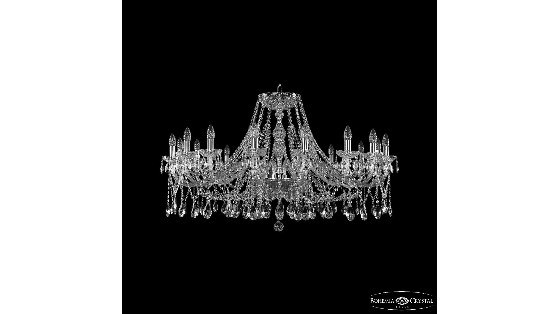 Подвесная люстра Bohemia Ivele Crystal 1413/16/400 Ni