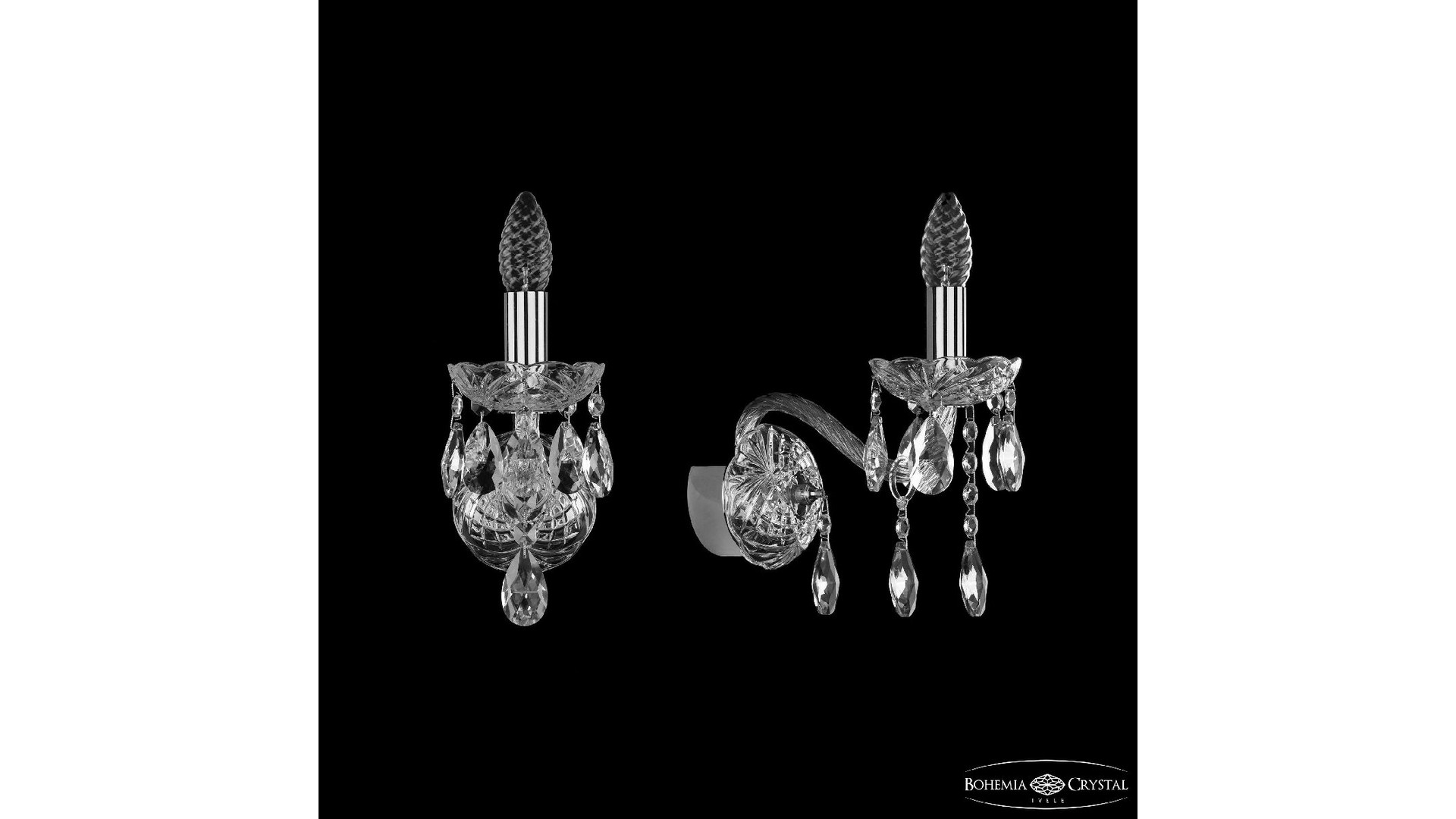Бра Bohemia Ivele Crystal 1413B/1/165 Ni