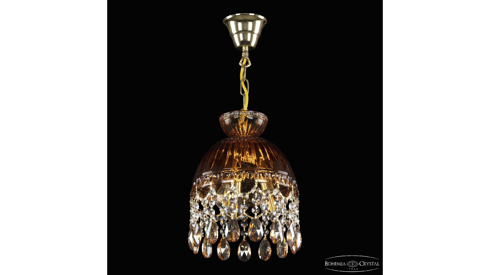 Подвесной светильник Bohemia Ivele Crystal 5478/22 G Amber/M-1G K721