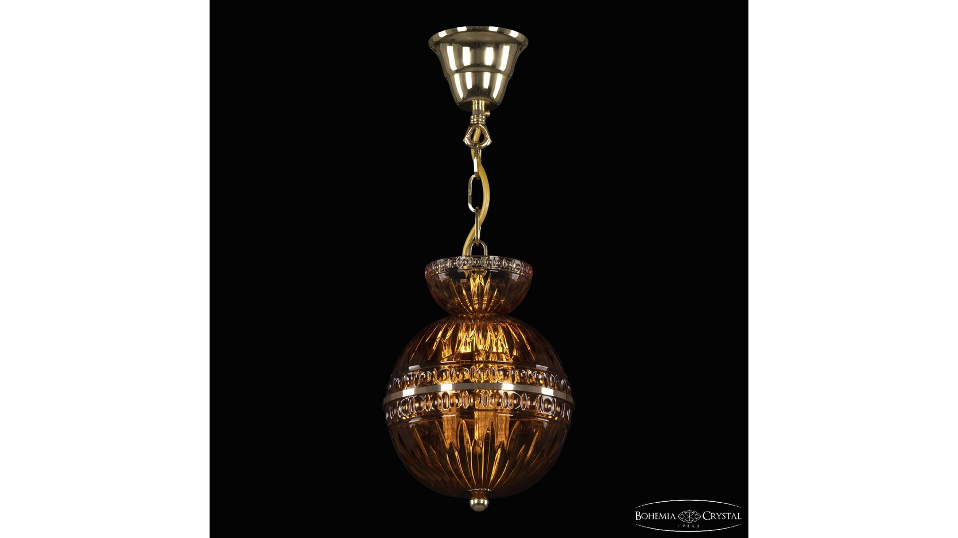 Подвесной светильник Bohemia Ivele Crystal 5480/17 G Amber/M-1G