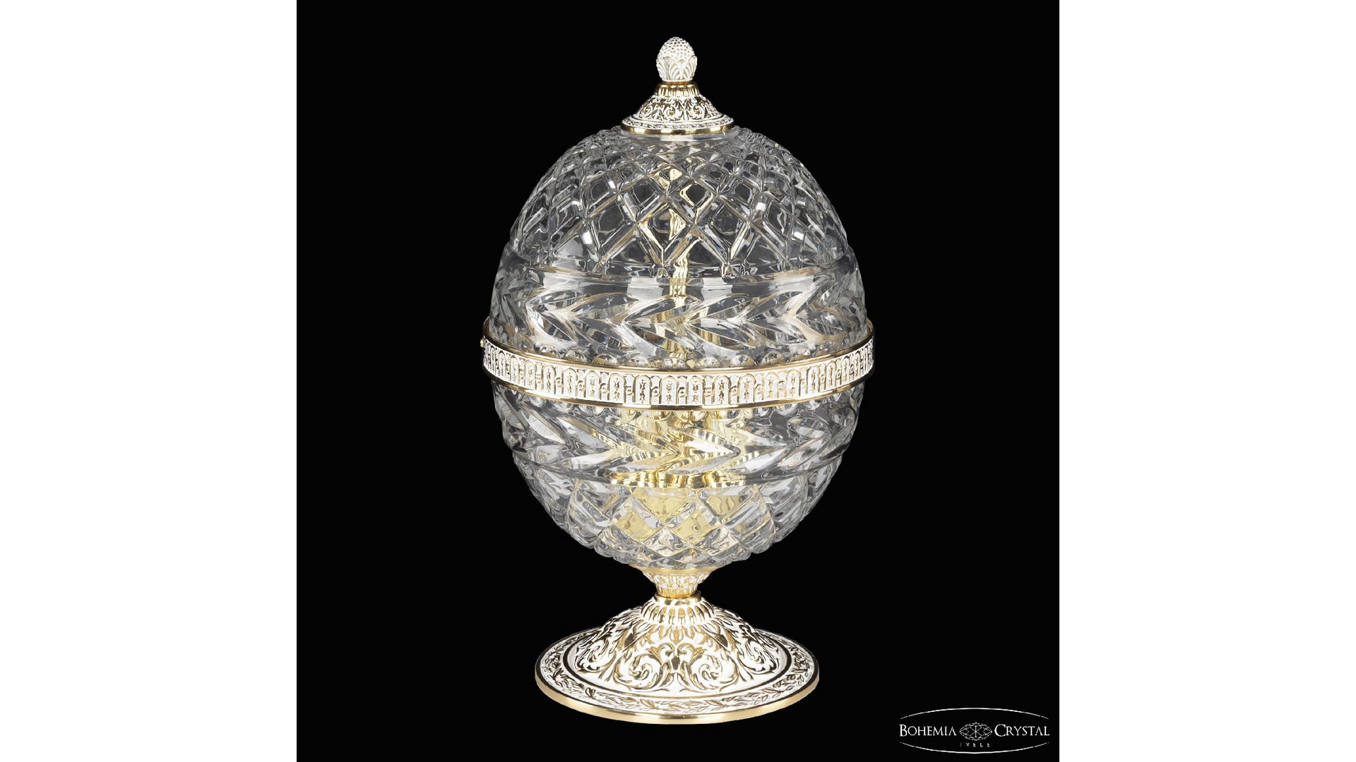 Настольная лампа Bohemia Ivele Crystal 5680L/20 GW Clear/M-1F