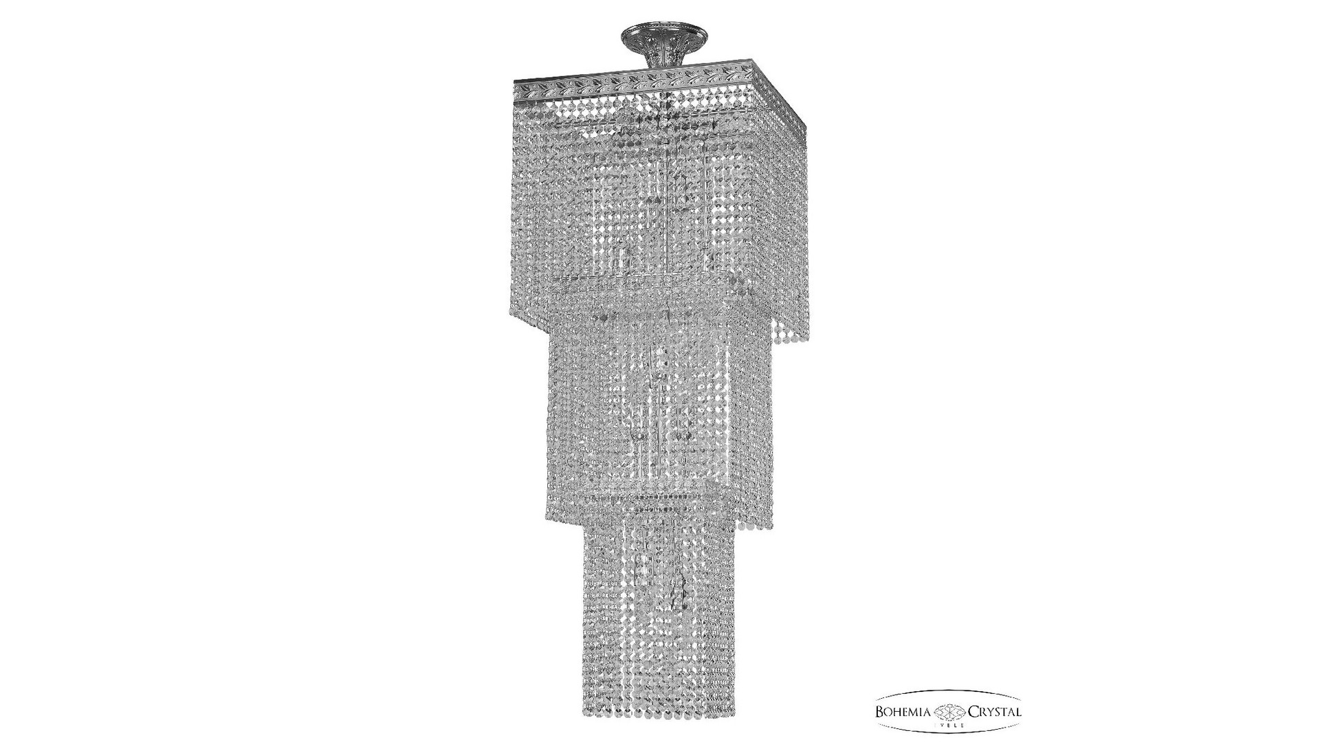 Каскадная люстра Bohemia Ivele Crystal 83302/40IV-100 Ni