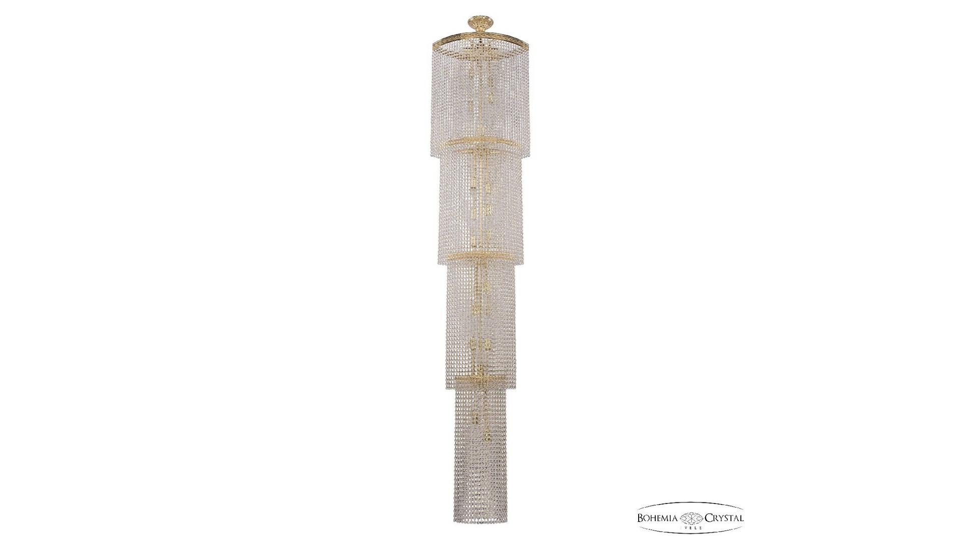 Каскадная люстра Bohemia Ivele Crystal 83303/55IV-250 G