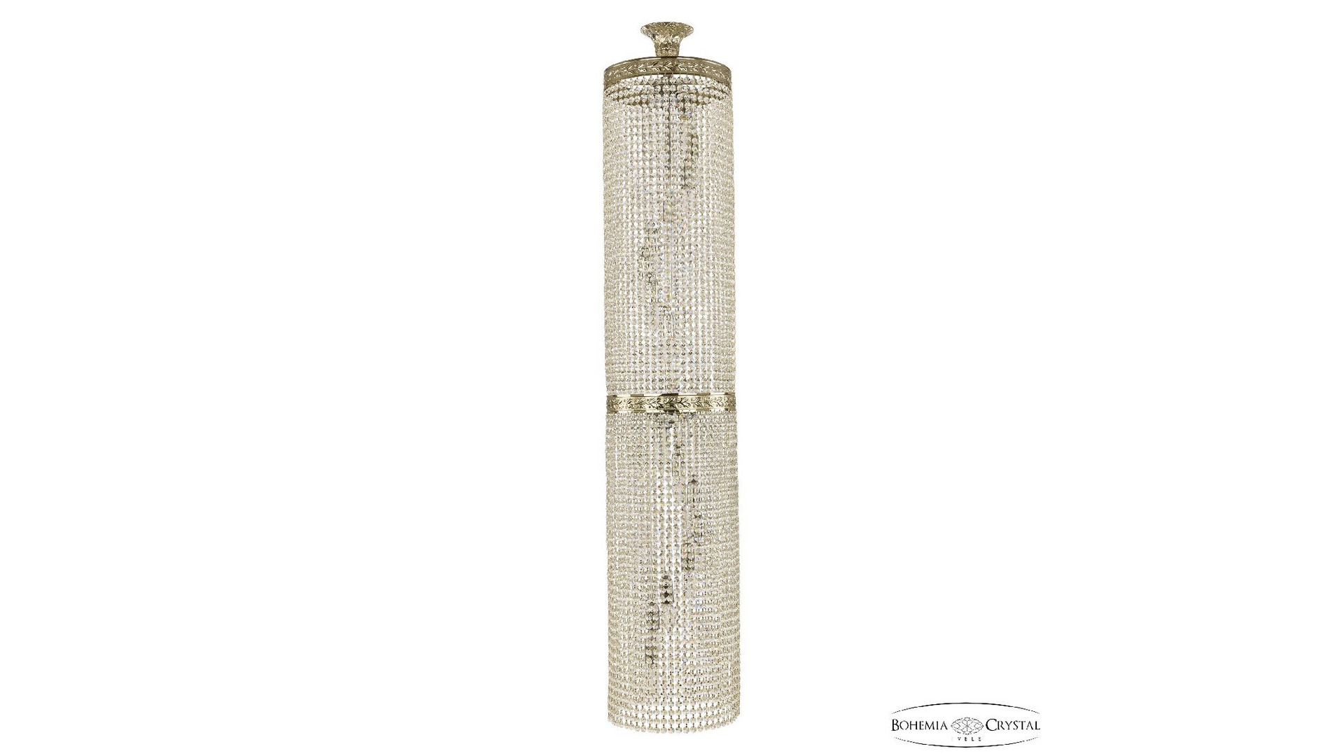 Каскадная люстра Bohemia Ivele Crystal 83401/30IV-150/2D Ni