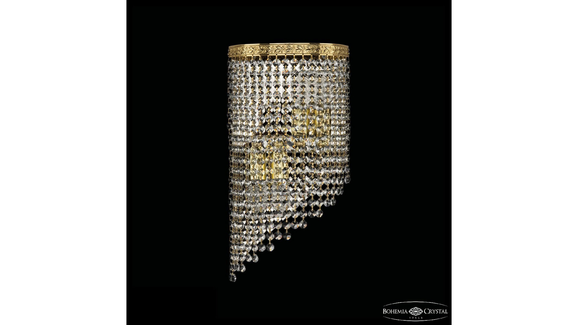 Настенный светильник Bohemia Ivele Crystal 83401BL/20IV-43 G R