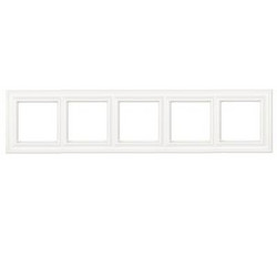 Рамка пятиместная Jung EPD485WW