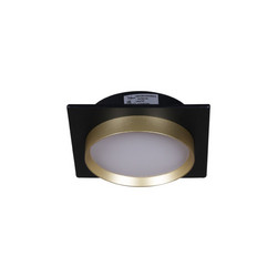 Встраиваемый светильник Reluce 53005-9.0-001LD GX53 BK+GD