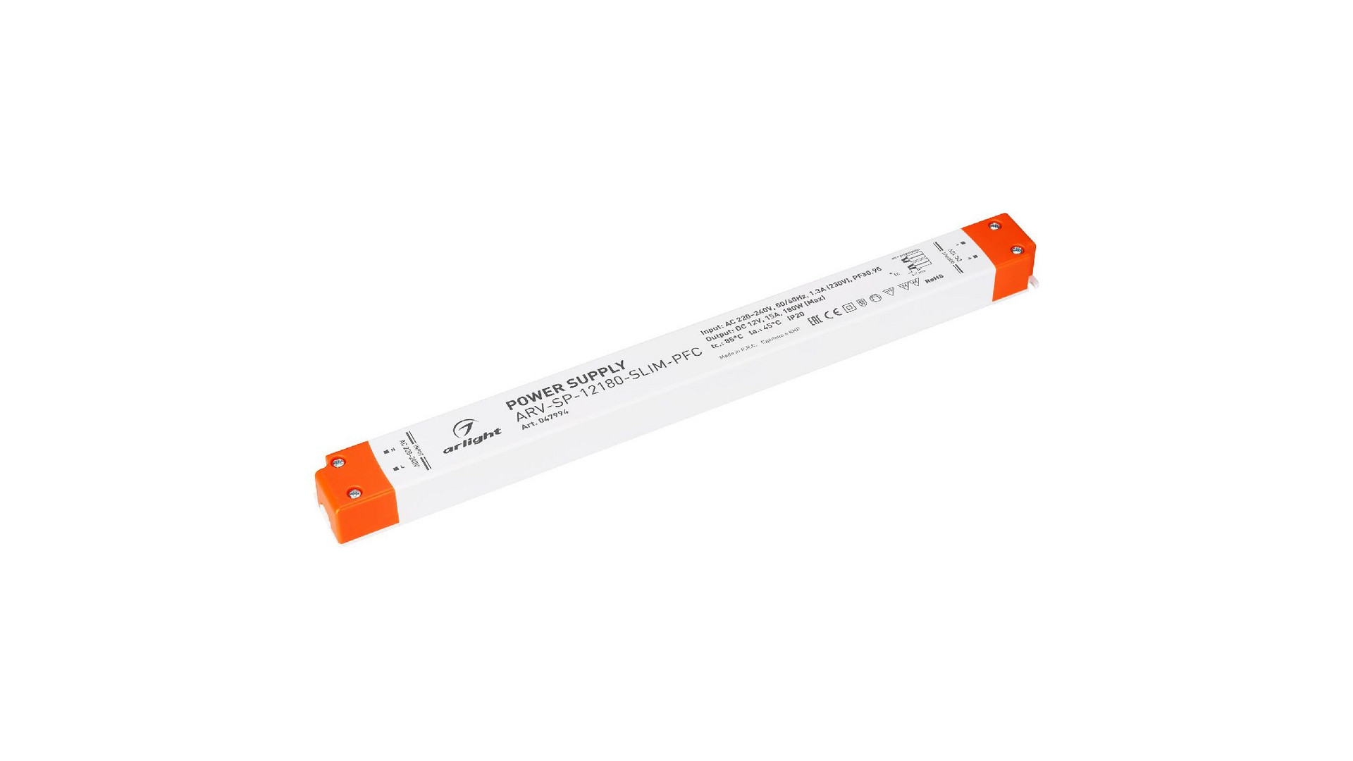 Блок питания Arlight ARV-SP-12180-SLIM-PFC (12V, 15A, 180W) 047994