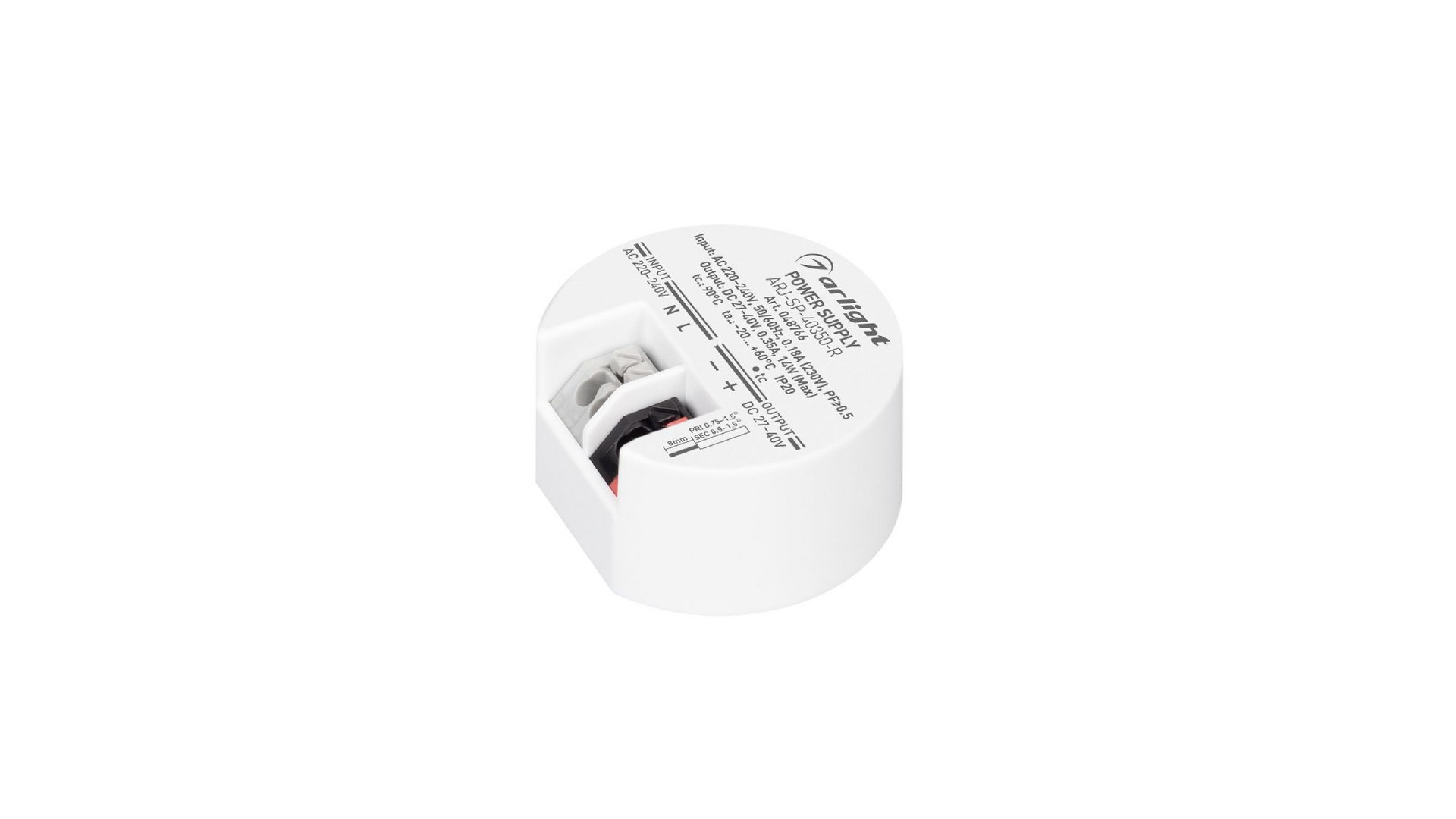 Блок питания Arlight ARJ-SP-40350-R (14W, 27-40V, 350mA) 048766