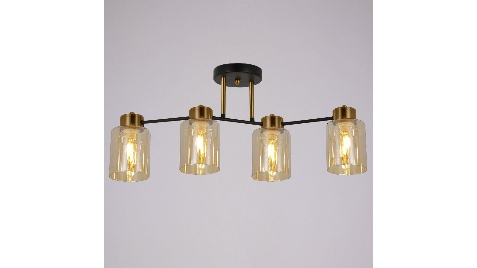 Потолочная люстра Illumico IL6111-4COU-79 BK GD Qui