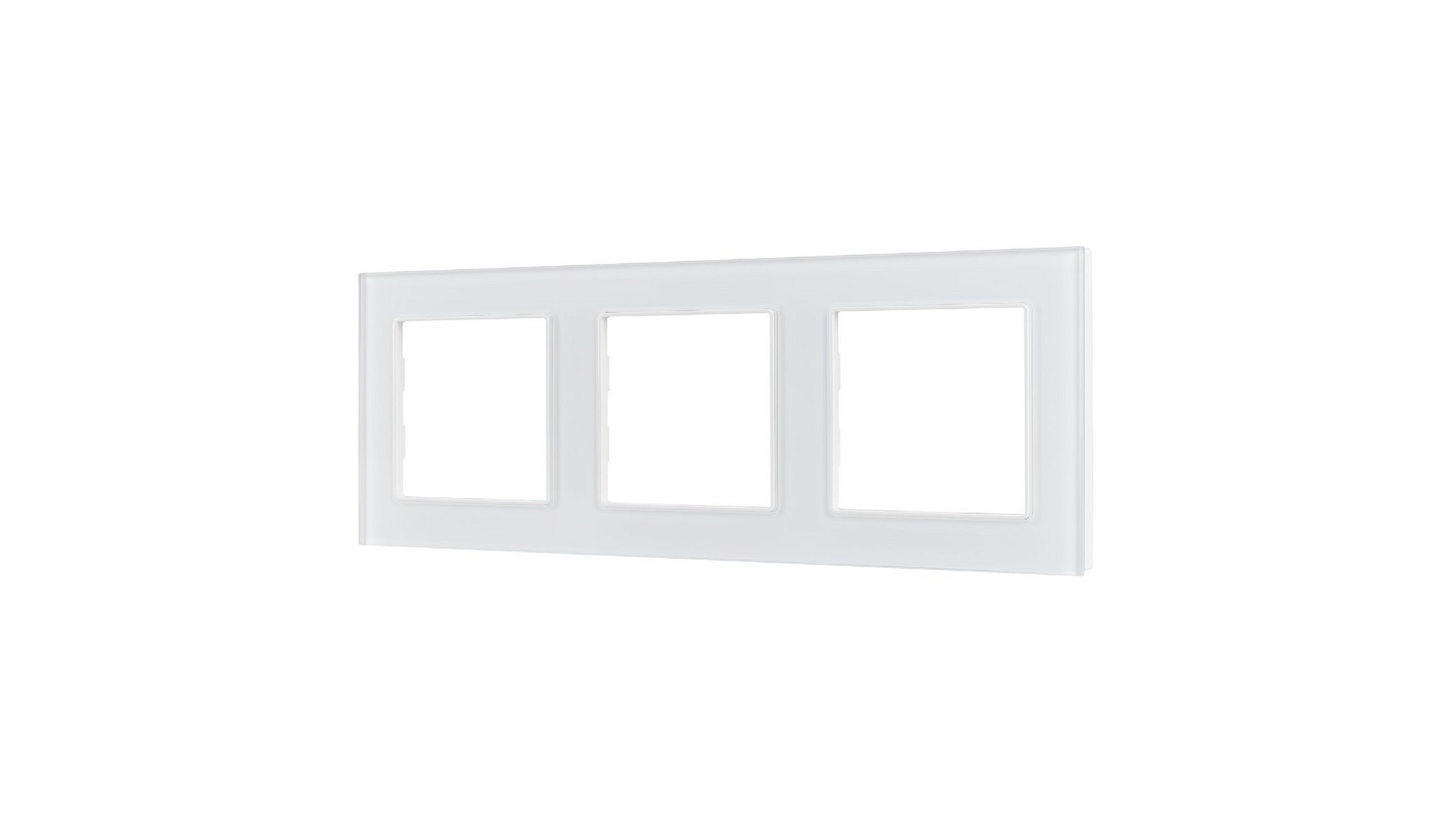 Рамка трехместная Arlight FRM-GLARE-GS-3-WH 043799