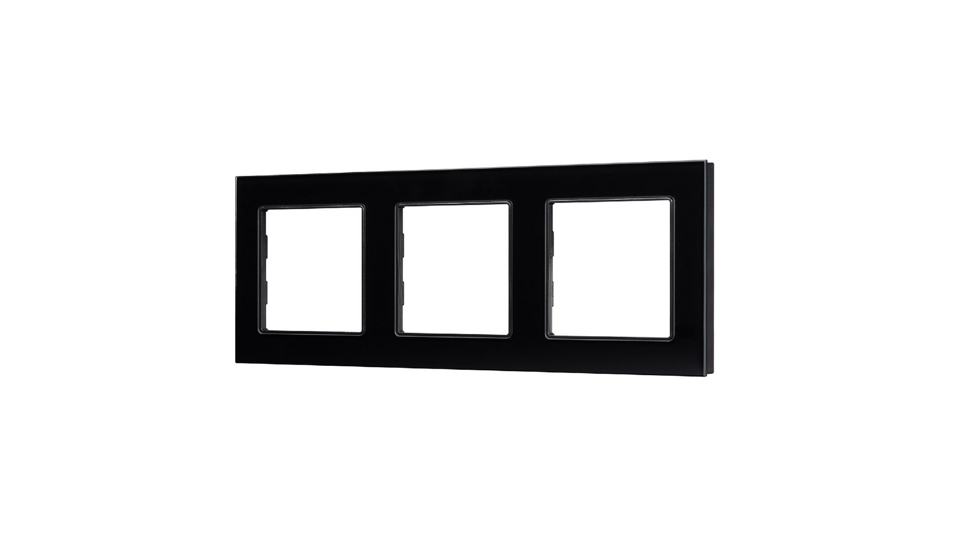 Рамка трехместная Arlight FRM-GLARE-GS-3-BK 043800