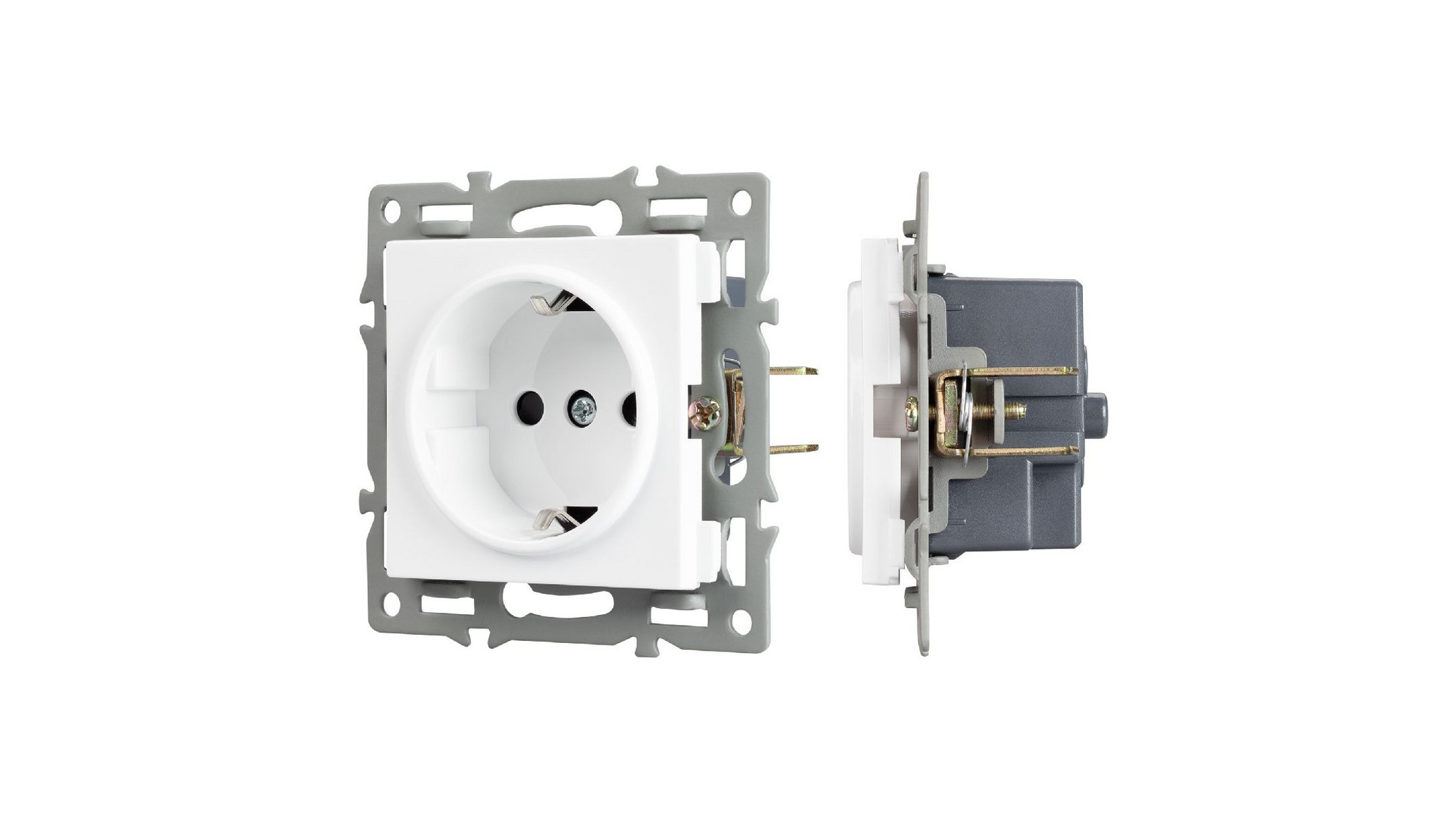 Механизм электрической розетки Arlight SCT-MEU1-PL-WH (250V, 16A) 043730