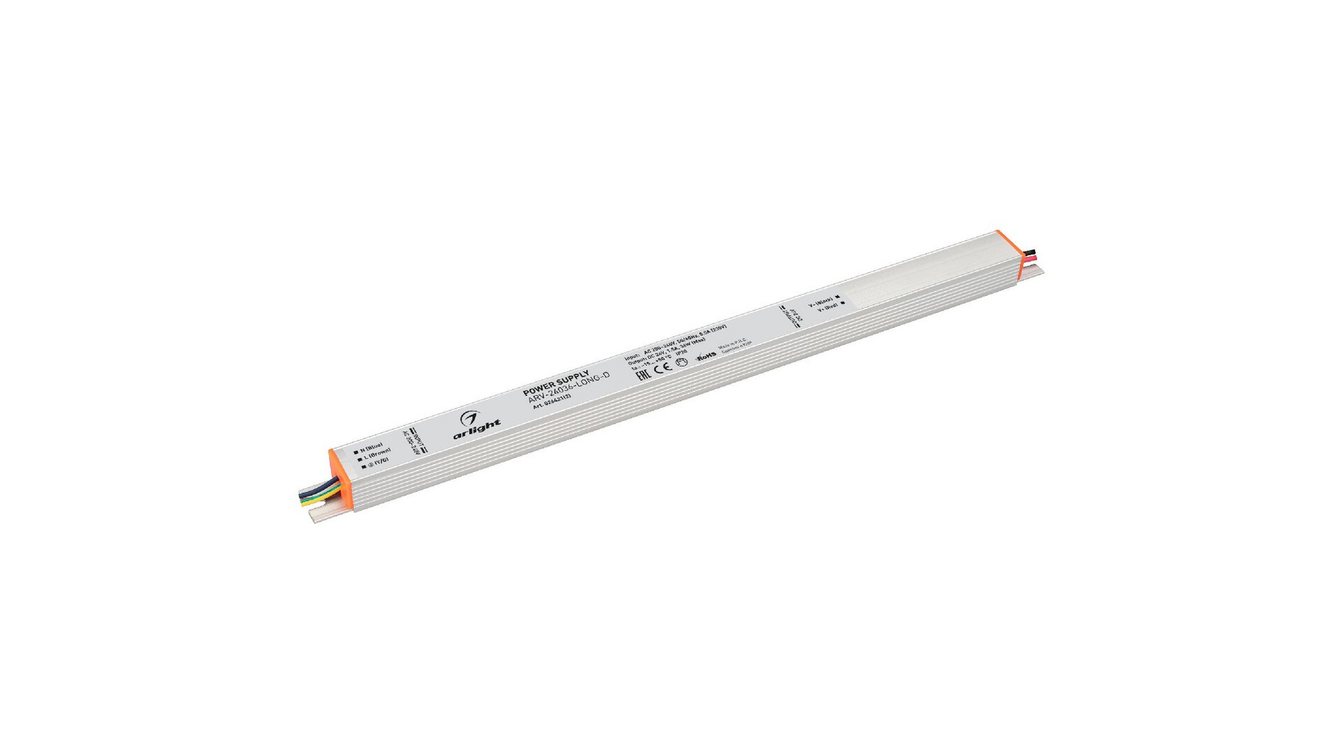 Блок питания Arlight ARV-24036-LONG-D (24V, 1.5A, 36W) 026421(2)