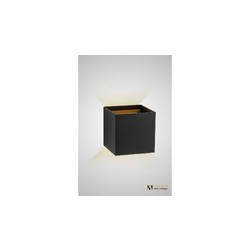 Настенный светильник AM Group AM112-2X5W-BK+GD