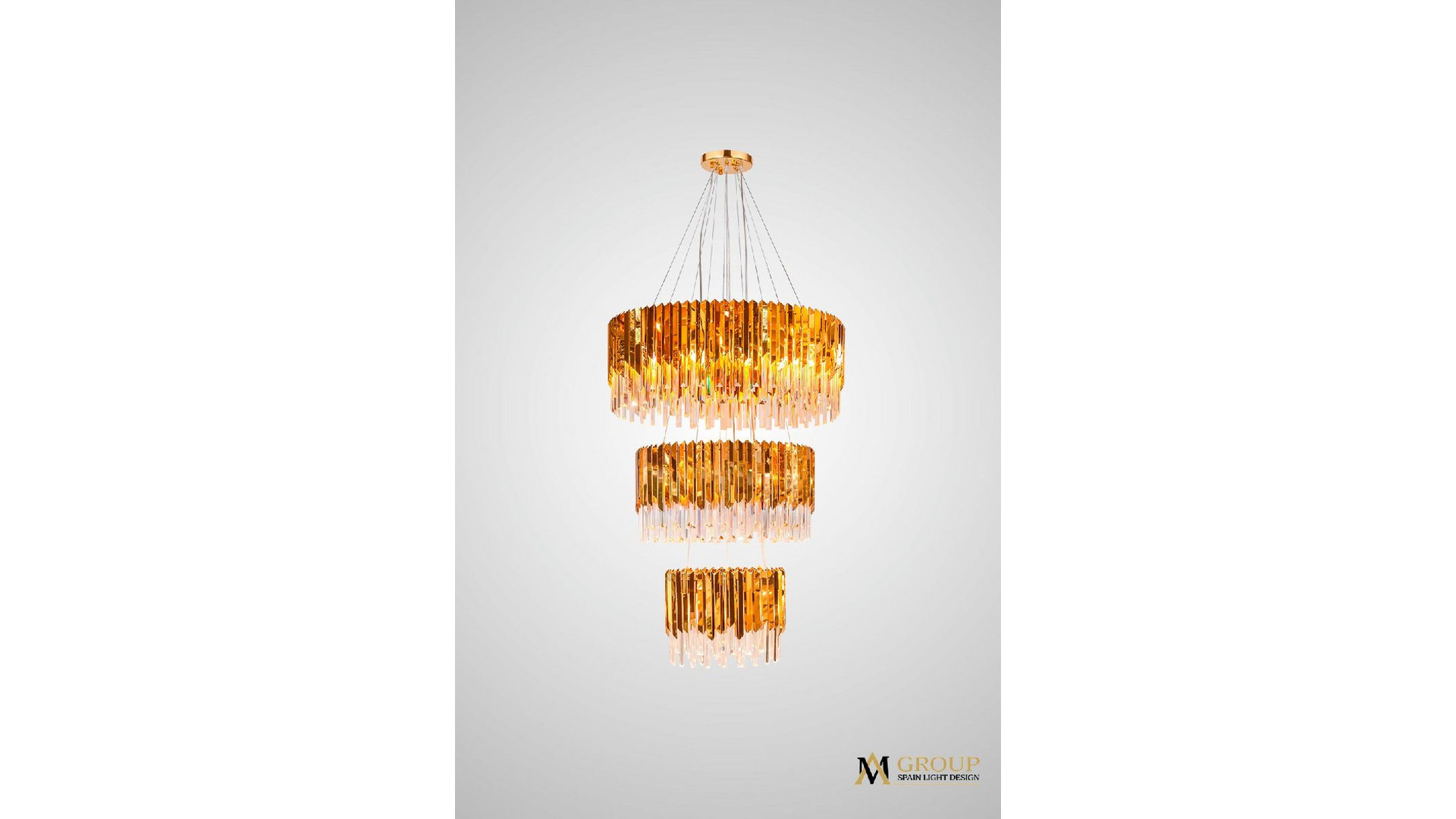 Каскадная люстра AM Group Roberto Cavalli L800-600-400