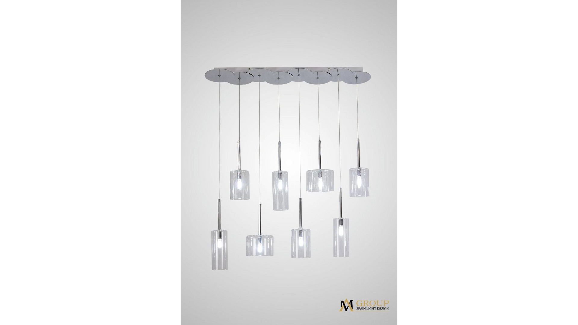 Каскадная люстра AM Group AM355-8CLEAR
