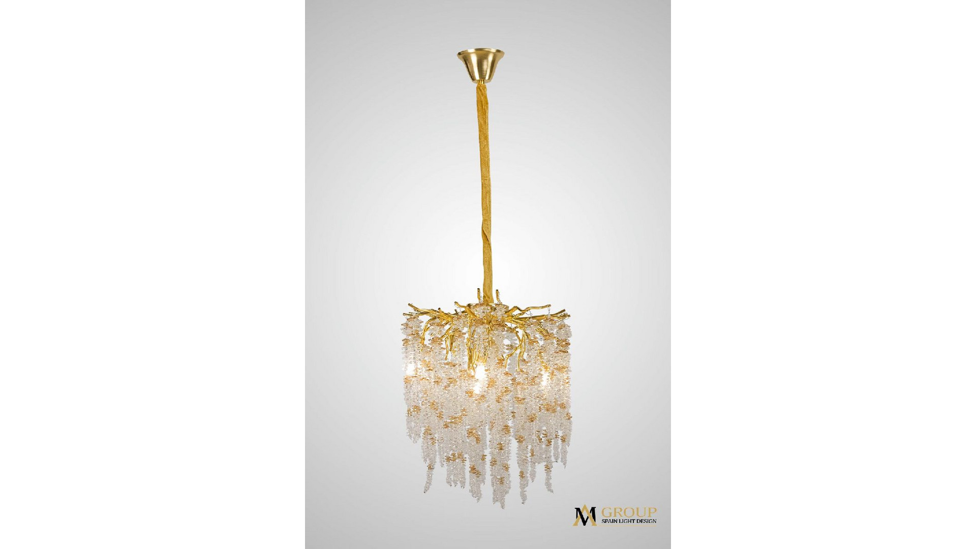 Подвесная люстра AM Group DIAMAND D400 Gold