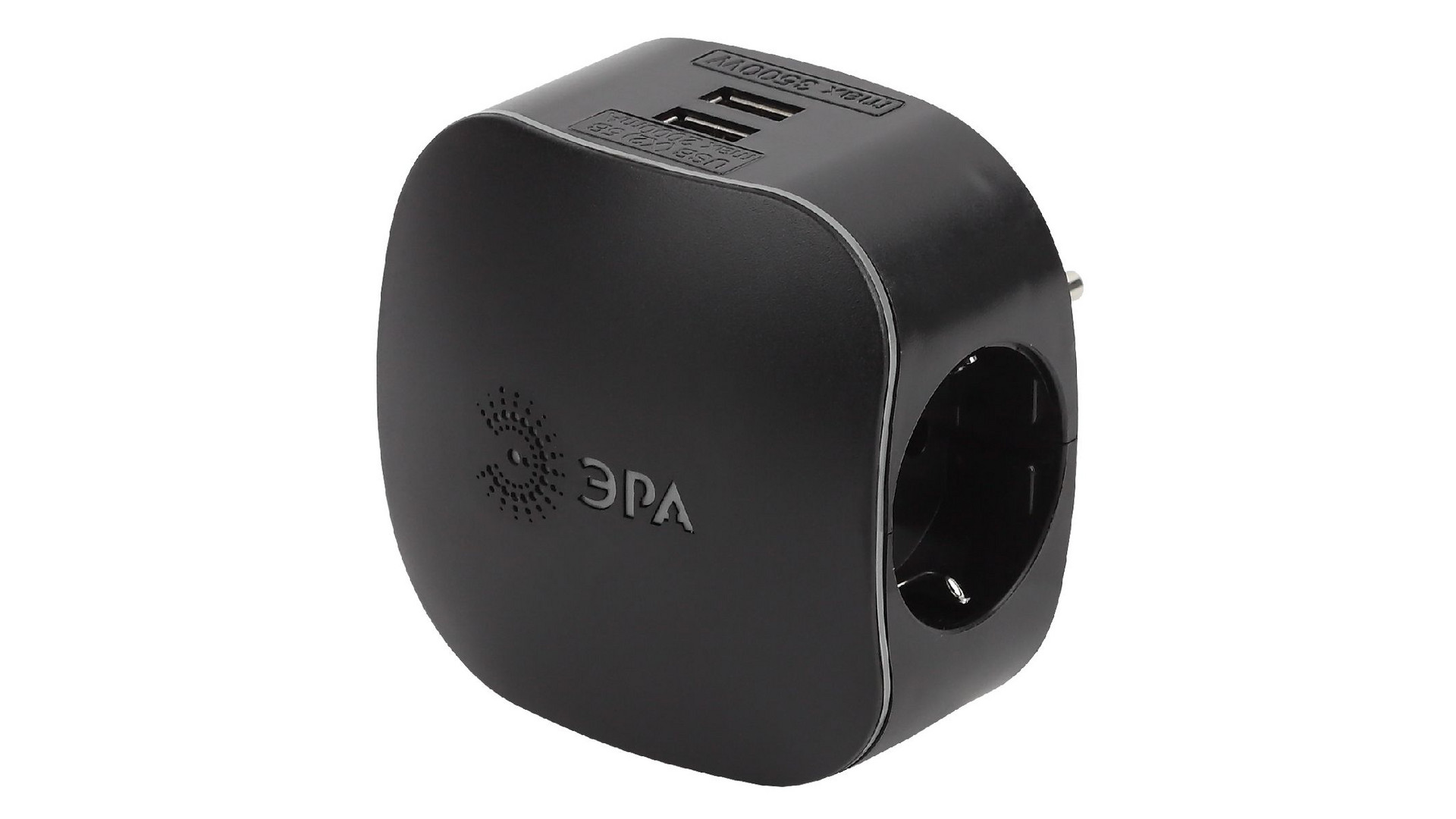 Разветвитель электрический Эра SP-3e-USB-BLACK Б0046364