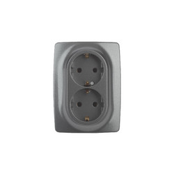 Розетка 2x2P+E Schuko Эра 12-2106-12 Б0031234