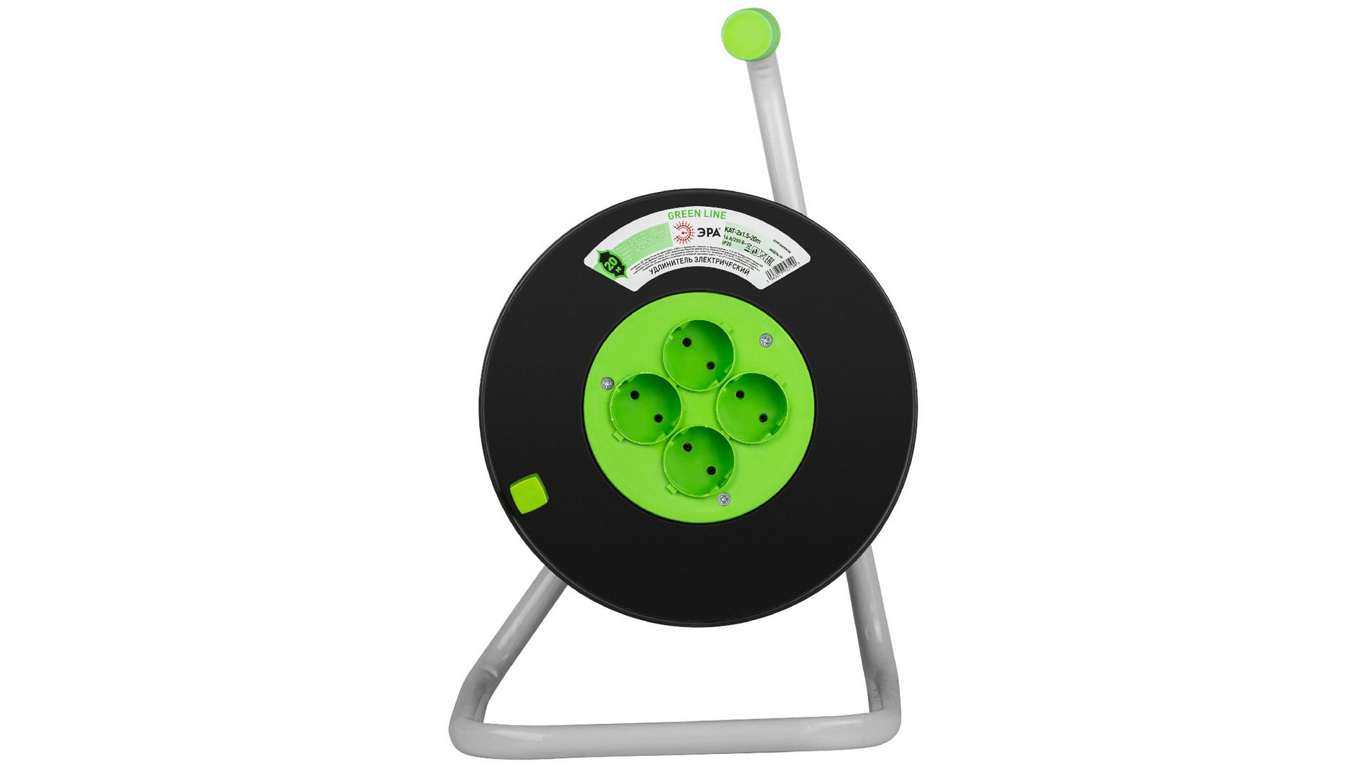 Удлинитель силовой Эра Greenline KAT-2x1.5-20m Б0065106
