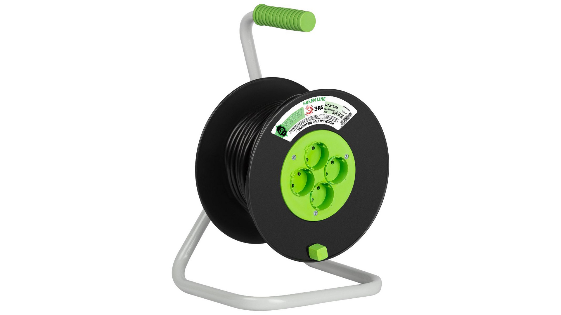 Удлинитель силовой Эра Greenline KAT-2x1.5-40m Б0065088