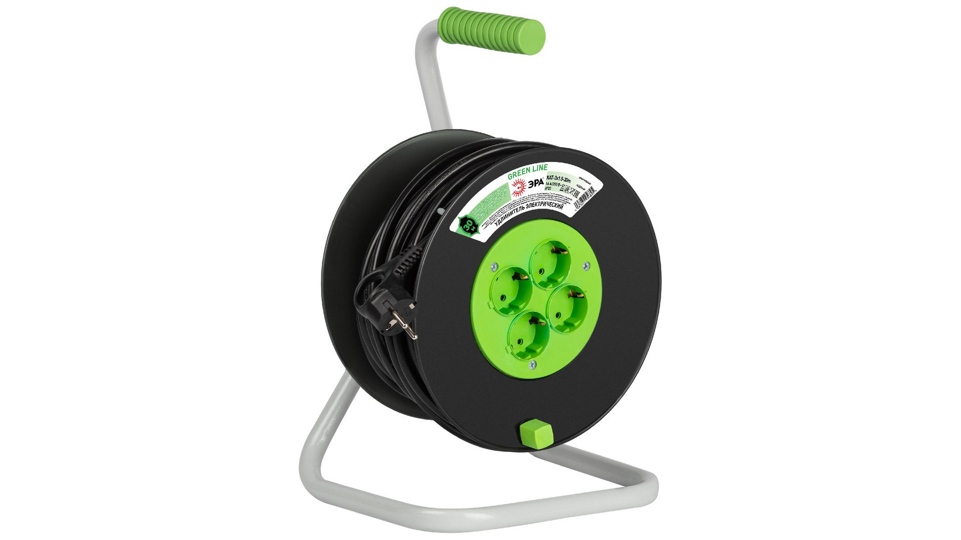 Удлинитель силовой Эра Greenline KAT-3x1.5-30m Б0065110
