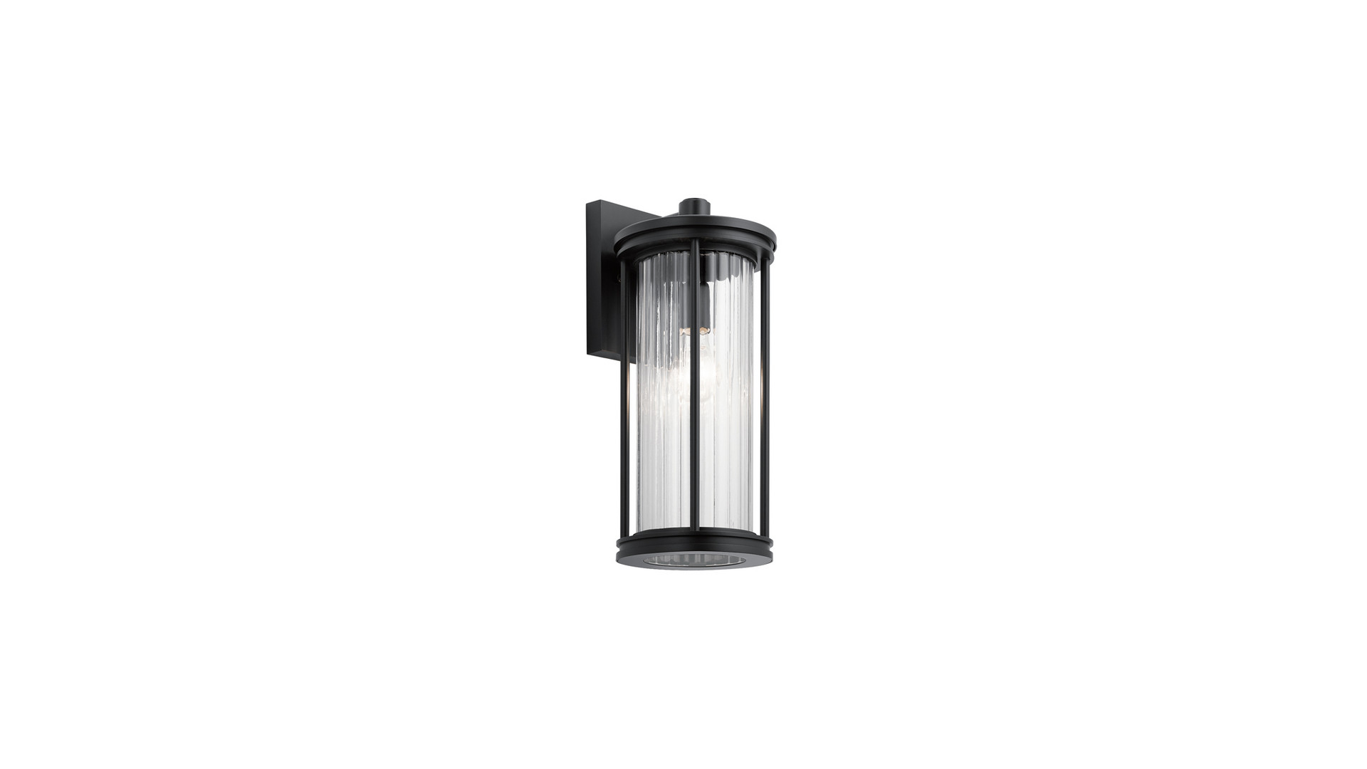 Уличный настенный светильник Kichler Barras KL-BARRAS2-M-BK