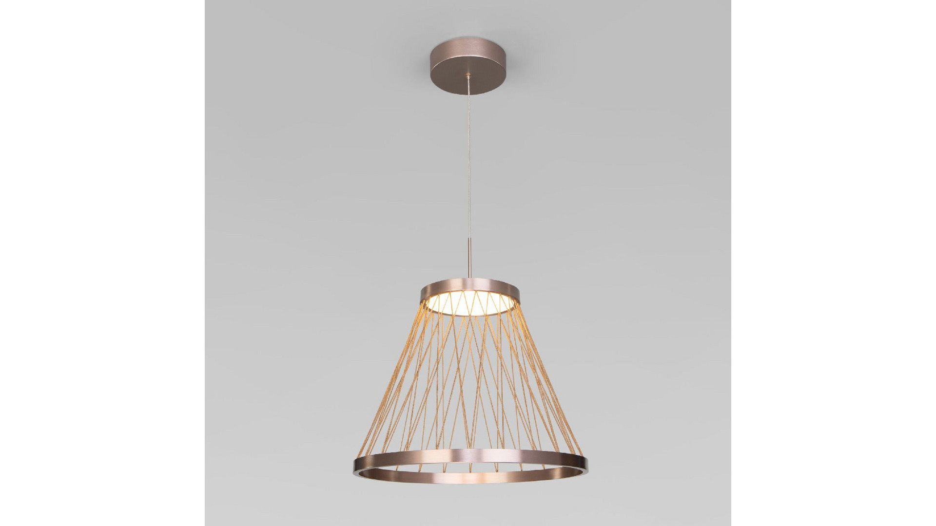 Подвесной светильник Eurosvet Cesta 40016/1 LED коричневый a069283