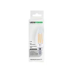 Светодиодная лампа LEDS POWER Filament C35 E14 6Вт 4000К 007083