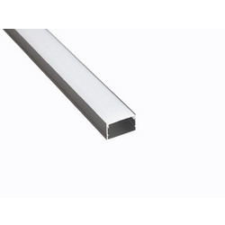 Профиль накладной LEDS POWER СПН2515 алюм. черный с призм.рассеивателем 2м 008486