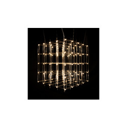 Люстра Cosmic Glass ячейка 20*20 см L120*75*60 хром