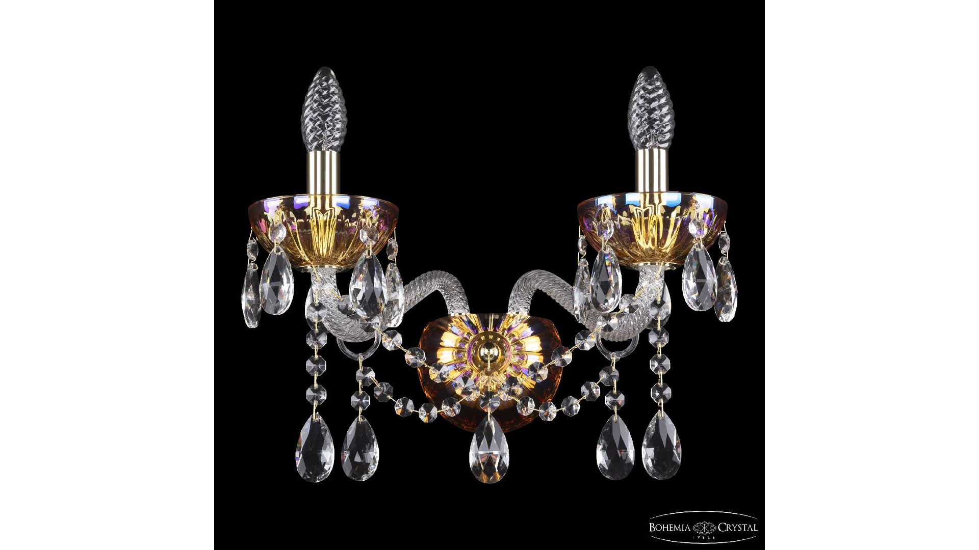 Бра Bohemia Ivele Crystal 5413B/2/165 G Shampan/M-1H