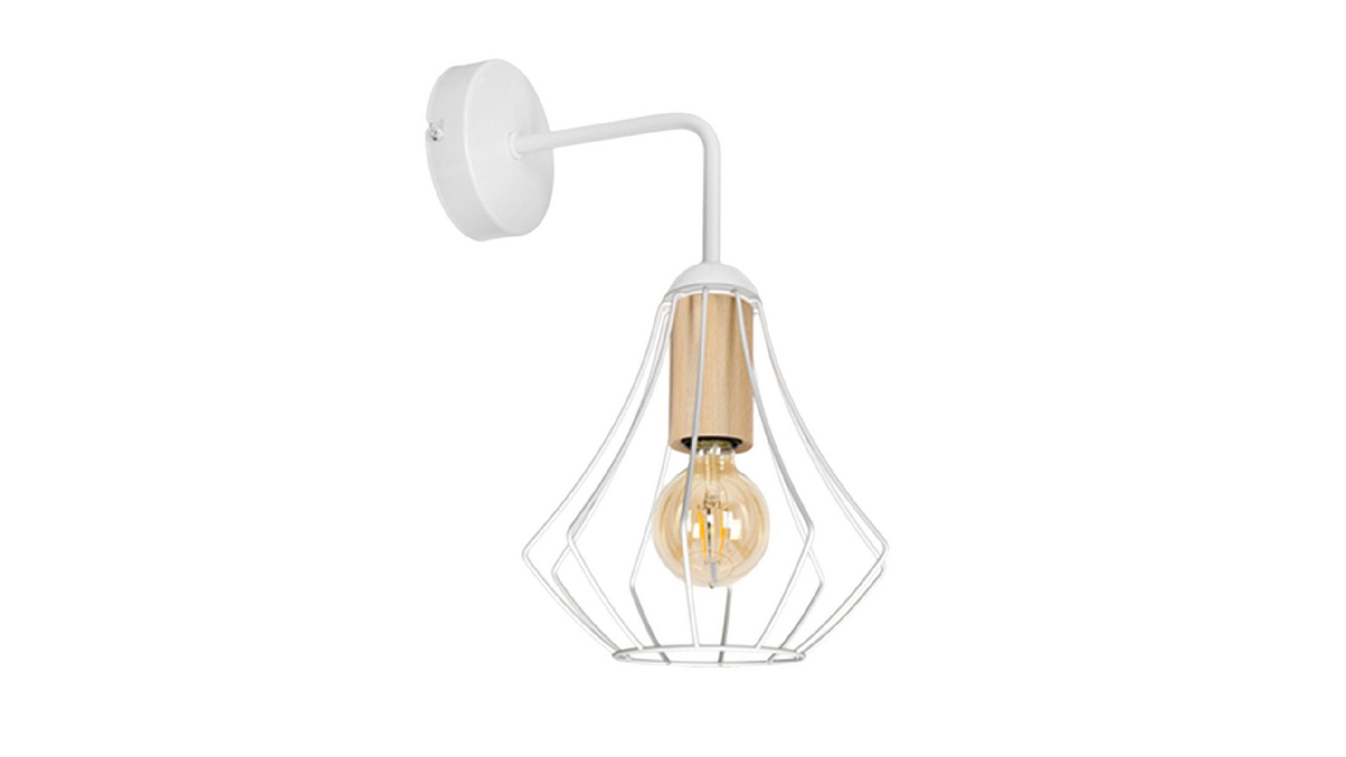 Бра IMEX MD.9053-1-W-WH+WOOD