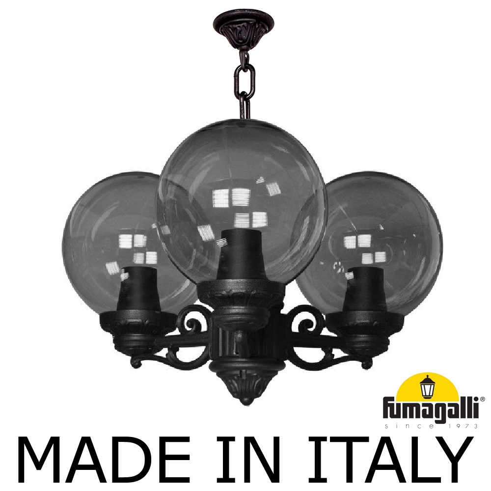Уличный подвесной светильник Fumagalli Globe 250 G25.120.S30.AZF1R