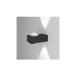 Уличный настенный светильник Elektrostandard Lenses черный 35191/W 4690389216428 a070458